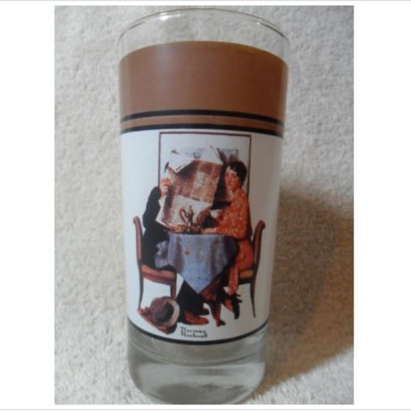 Norman Rockwell Saturday Evening Post Glass - Picture 1 of 5